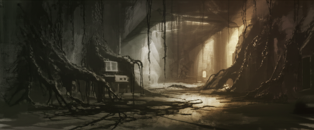 Alien roots invading the facility